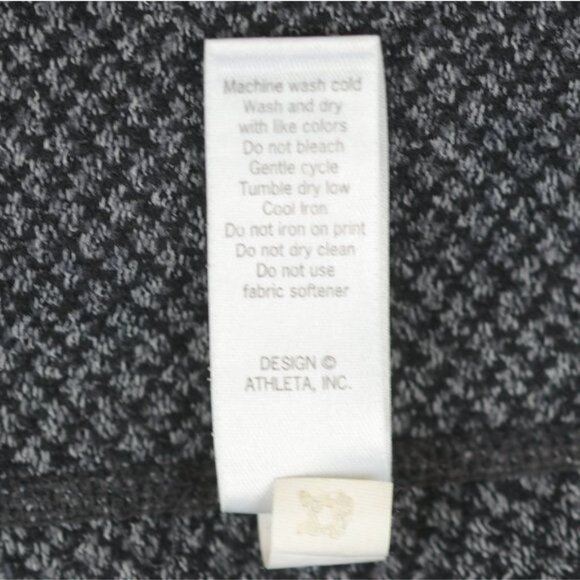 Athleta Chatarunga Women's XXS Black Gray Herringbone Low Rise Athletic Leggings - Picture 9 of 9